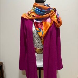 NWT Charter Club Fuchsia Cashmere sweater